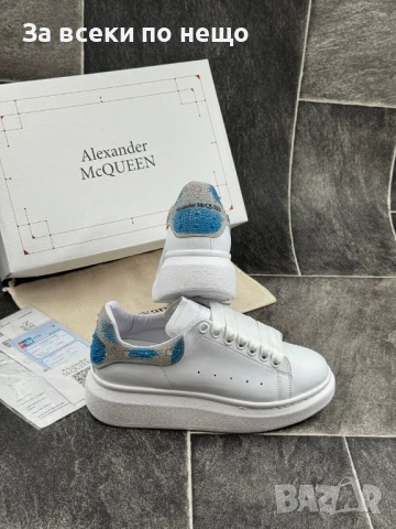 Alexander McQueen Дамски Маратонки С Кристали👟Спортни Обувки Александър Макуин👟Сникърси E750, снимка 3 - Маратонки - 51293547