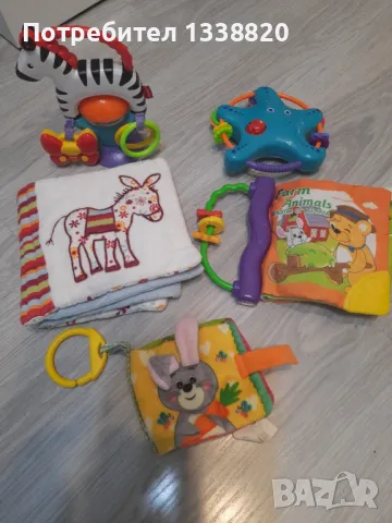 меки книжки, дрънкалки, бебешки играчки