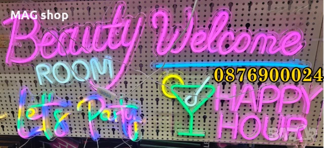 2в1 Светеща LED рекламна Табела 2в1 Отворено Затворено Рекламно табло, снимка 3 - Рекламни табели - 44642913