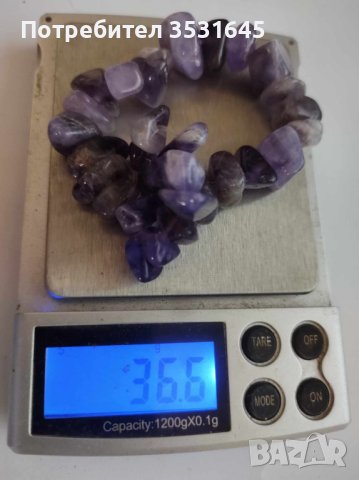 Гривна от естествен Аметист, снимка 3 - Гривни - 42514710