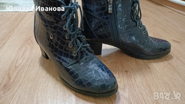 Сини боти , снимка 2 - Дамски боти - 36137321