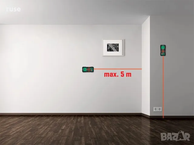 НОВО! Многофункционален детектор с лазерен далекомер, снимка 3 - Измервателни инструменти - 48159488