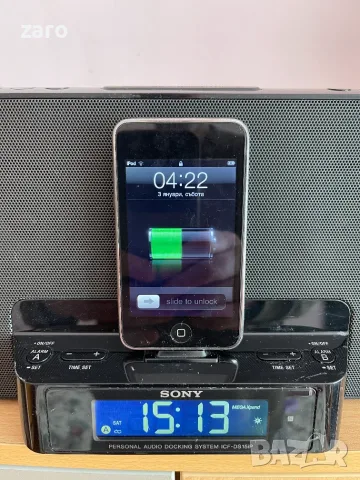 Аудио докинг система Sony ICF-DS, снимка 3 - Слушалки и портативни колонки - 56129283