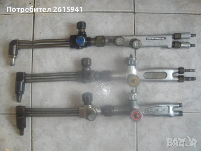 Профи Голям Резак За Оксижен с 4 Крана-MESSER GRIESHEIM-56см/52см/47см-Кислородно-Ацетиленово Рязане, снимка 2 - Други инструменти - 42165423