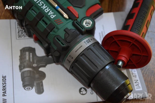Нов акумулаторен ударен винтоверт Parkside 20V, снимка 5 - Винтоверти - 50854579