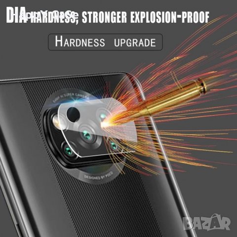 2.5D Стъклен протектор за камера за Xiaomi POCO X3 Pro / F3 / M3 / M3 Pro / Redmi K40 Plus, снимка 7 - Фолия, протектори - 34233749