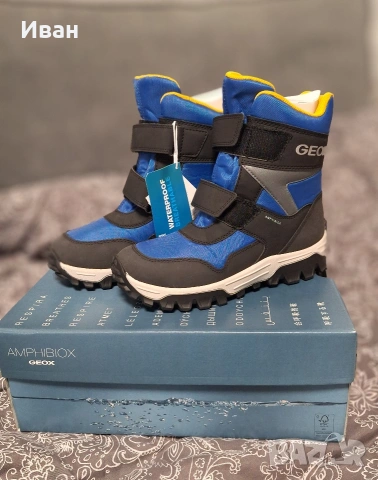 Продавам нови водоустойчиви детски боти Geox 34 номер 