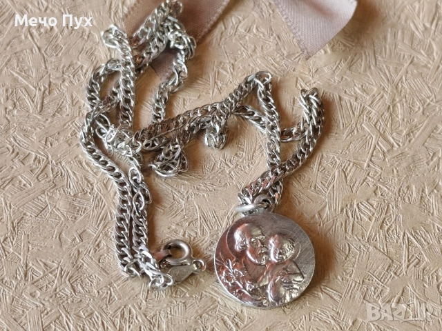 Сребърен синджир (375), снимка 6 - Колиета, медальони, синджири - 52536153