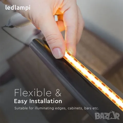 LED лента COB 24V 280LED Неутрално Бяла Светлина, снимка 6 - Лед осветление - 49221303