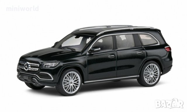 Mercedes-Benz GLS X167 with AMG rims 2020 - мащаб 1:43 на SOLIDO моделът е нов в PVC дисплей-кейс, снимка 3 - Колекции - 42267970