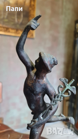 Статуетка на Хермес (Меркурий), снимка 5 - Статуетки - 44633959