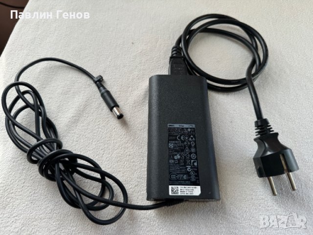 Оригинално захранване зарядно за лаптоп Dell 19.5V 4.62A Светеща букса , зарядно dell