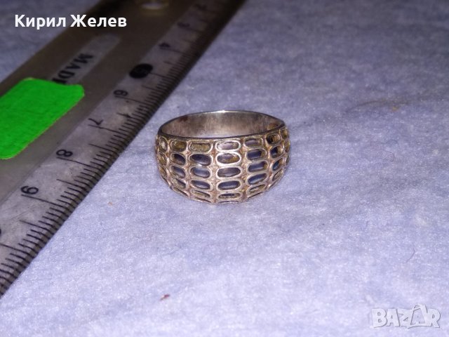 ШАРМАНТЕН АЖУРЕН СРЕБЪРЕН АРТ ПРЪСТЕН СРЕБРО 925 ПРОБА 34224, снимка 9 - Пръстени - 41337093