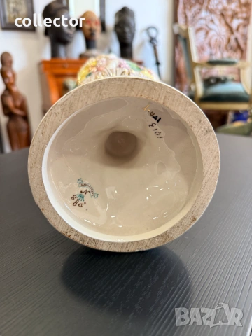 Кана от италиански порцелан Capodimonte. №7882, снимка 10 - Антикварни и старинни предмети - 53498763