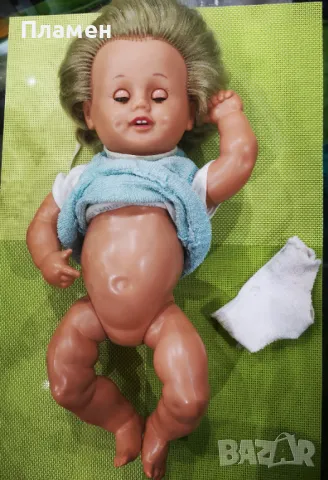 Стара кукла бебе Turtle marke , снимка 3 - Колекции - 49874665