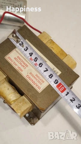 Трансформатор от микровълнова заедно с кондензатора, снимка 6 - Микровълнови - 51954983