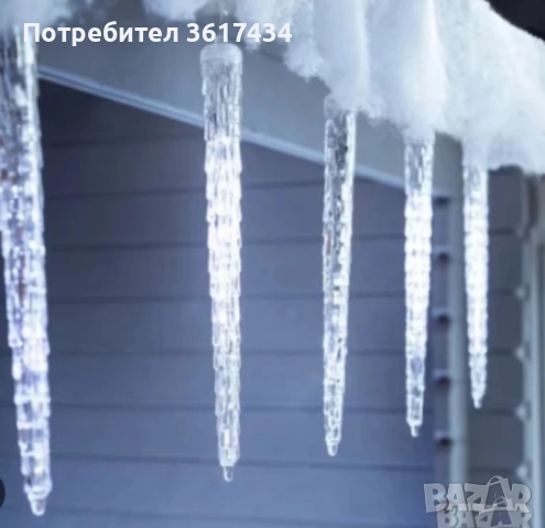 Коледни лед висулки