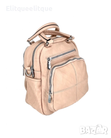 Дамска раница-чанта от висококачествена еко к о ж а 2в1, снимка 5 - Раници - 52346614