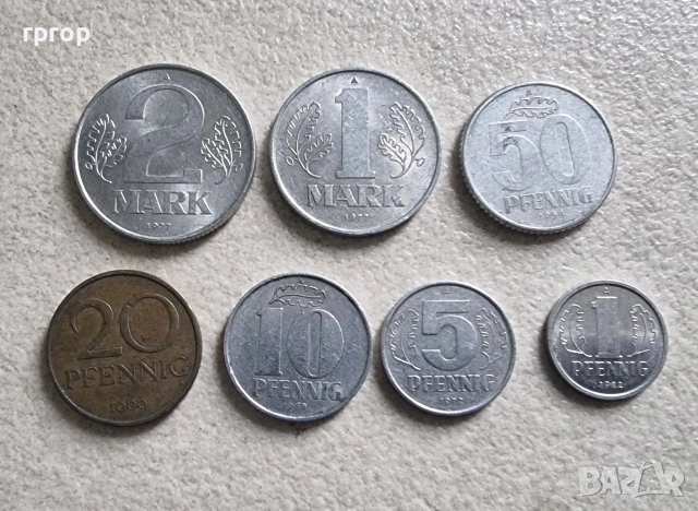 Германия. ГДР . Лот. Източно германски марки . 7 бройки.
