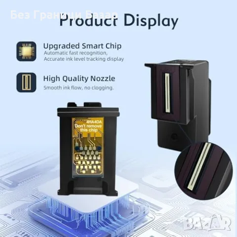 Нова HP 62XL черна касета за принтер Envy Officejet с чип 750 страници мастило печат офис, снимка 6 - Консумативи за принтери - 55931752
