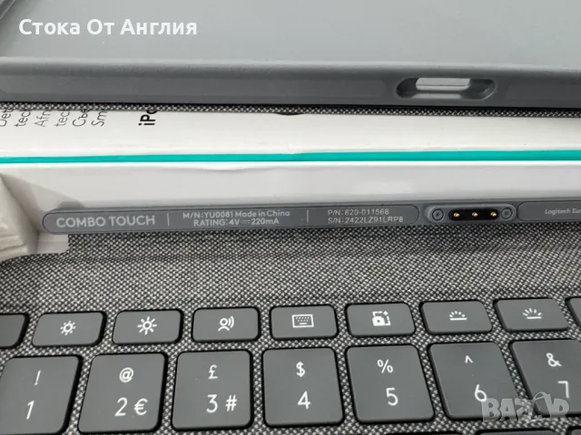 Клавиатура LOGITECH Combo Touch for iPad 10th, снимка 4 - Клавиатури и мишки - 50000268