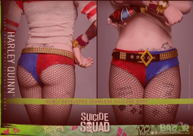 ХОТ ТОЙС ХАРЛИ КЛУИН 1/6 СКАЛА/ HOT TOYS HARLEY QUINN 1/6 SCALA, снимка 2 - Колекции - 55973495