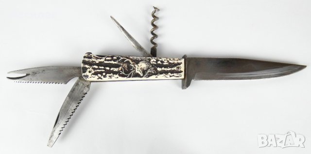 Стар ловен нож "Solingen" / GERMANY, снимка 6 - Ножове - 34580314