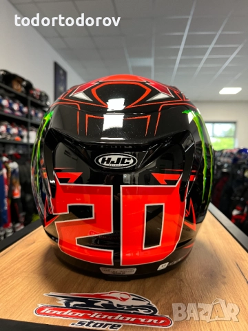Мото Каска HJC RPHA 12 PRO Monster Energy Fabio Quartaro Motogp,XS, снимка 4 - Аксесоари и консумативи - 52002006