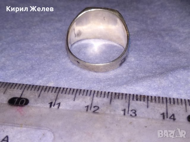 ВЕЛИКОЛЕПЕН МАСИВЕН СРЕБЪРЕН ХУДОЖЕСТВЕНО ОРНАМЕНТИРАН АРТ ПРЪСТЕН ВИСОКА ПРОБА СРЕБРО с НИЕЛО 38740, снимка 7 - Пръстени - 41730296