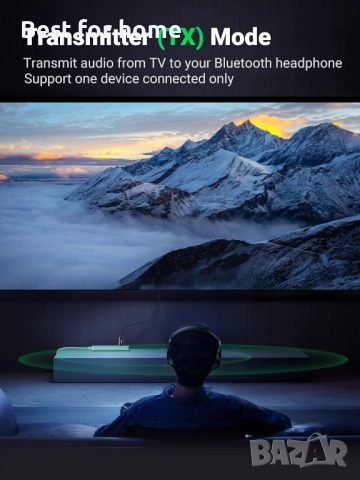 UGREEN USB 2.0 към 3.5 мм Bluetooth предавател, снимка 5 - Друга електроника - 52613672