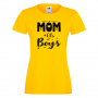 Дамска тениска Mom Of Boys,Празник на Майката,Подарък,Изненада,Рожден Ден, снимка 8