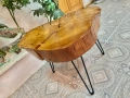 Ръчно изработена дизайнерска маса от дърво, снимка 5