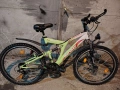 26 цола алуминиев велосипед с 21 скорости усилени капли амортисьори предни и задни като нов , снимка 1