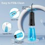 Нов Водоустойчив безжичен иригатор за устна кухина/Премахване зъбна плака/USB акумулатор, снимка 6