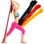 Фитнес ластици Trizand 3 броя + кука + тренировъчен план, снимка 3