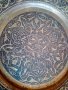 Стара арабска месингова чиния за стена, снимка 5
