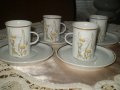 Стар Български порцелан комплект от 4 чаши за кафе, снимка 1 - Други ценни предмети - 39147202