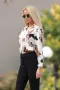 Блуза “Satin Floral Elegance” – сатенена блуза с флорален принт арт.5079, снимка 4