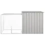 vidaXL Клетка за пилета сива 200x91x100 см поцинкована стомана, снимка 2