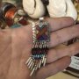 Навахо сребърен медальон ръчна изработка , снимка 1