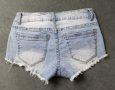 Miss Two S размер къси дънкови панталонки с метални елементи, снимка 4