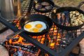 Сгъваема скара, къмпинг скара за готвене на открит огън, XL размер, снимка 2
