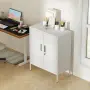 HOMCOM Заключващ се стоманен шкаф с 2 врати, офис шкаф, снимка 11