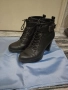 Дамски кожени боти на ток 37 номер, снимка 2