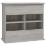 vidaXL Поставка за аквариум, сив сонома, 81x36x73 см, инженерно дърво, снимка 8