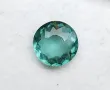 Рядък син Параиба турмалин с кръгла форма - 1.29кт.! Сертифициран! Нов!, снимка 1