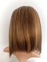 Естествена медено руса перука със светли кичури и дантела 13х4, снимка 6