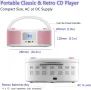 Ново CD Radio Portable CD Player Boombox with Bluetooth,FM Radio,Remote Control, снимка 6