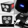 Соларна / USB акумулаторна LED светлина за велосипед с клаксон, 350Lum, снимка 6