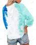 Нов дамски суичър с качулка Tie Dye, 3цвята , снимка 16